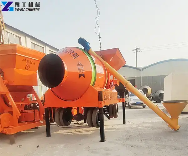 concrete mixer machine diesel engine