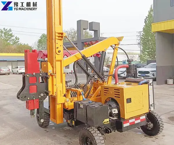 guardrail pile driver