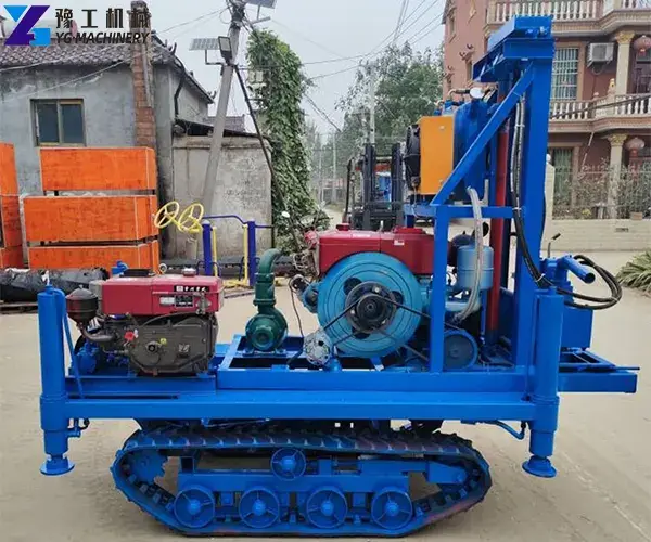 portable hydraulic water well drilling rig