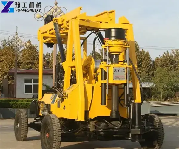 trailer water well drilling rig