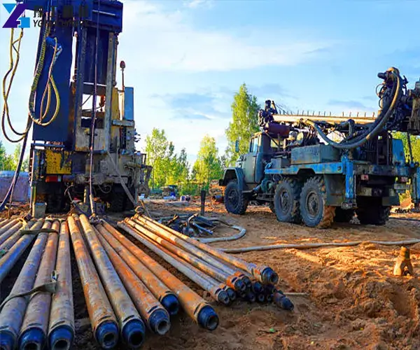 steel casing using a drilling rig